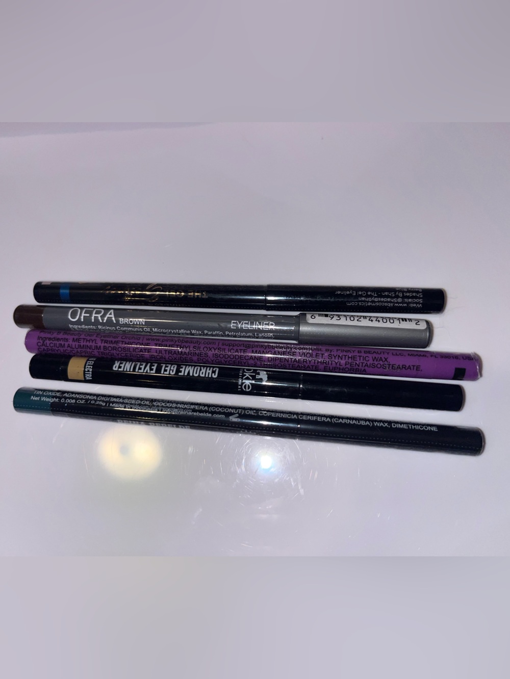 5 Mixed Eyeliner Pencil Set - Brown, Electra, Salvage, Orchid, Berry Blue